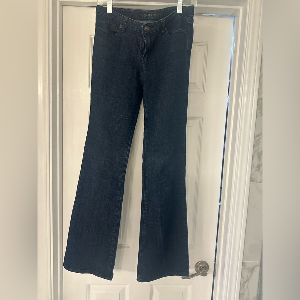 Michael Kors Dark Blue Boot Cut Jeans - size 4 - like new